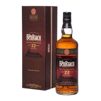 BenRiach 22y Albariza Peated 2nd Edition PX Sherry Finish Single Malt Scotch Whisky 70cl