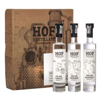 Haldi Hof Rigi Trio Gin Herbarum, Florales, Blueberry 3x10cl