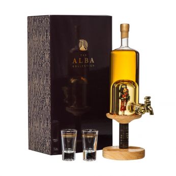 Whisky Piper mit 2 Gläsern und Hahn The Alba Collection 35cl