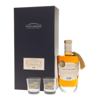 Abecassis ABK6 Honey Cognac Liqueur Geschenkpackung mit 2 Gläsern 70cl