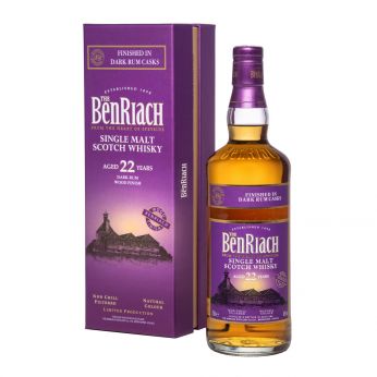 BenRiach 22y Dark Rum Wood Finish Single Malt Scotch Whisky 70cl