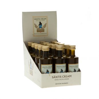 Säntis Cream Edition Marwees Miniature Set Swiss Alpine Whisky Cream Likör 15x4cl