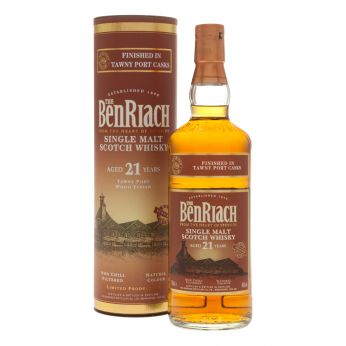 BenRiach 21y Tawny Port Finish Single Malt Scotch Whisky 70cl