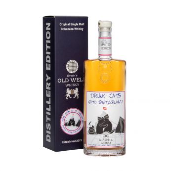 Old Well Drunk Cats Go to Switzerland Single Malt Bohemian Whisky 50cl
