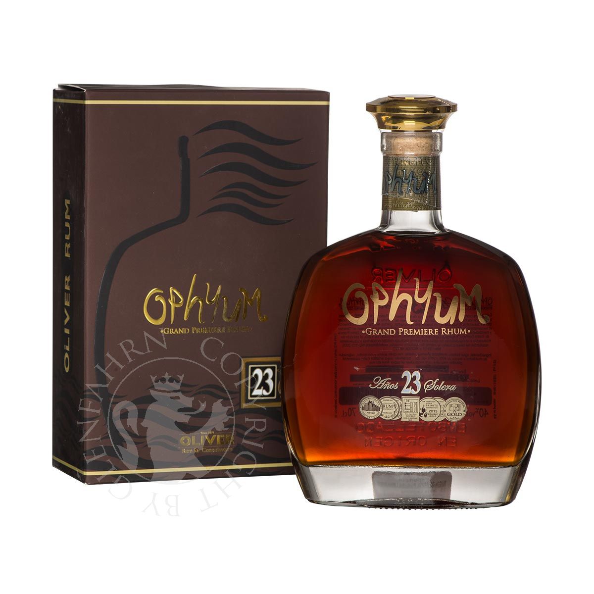 Ophyum Grand Premiere Rhum 17 + 2 glasses - Dark rum