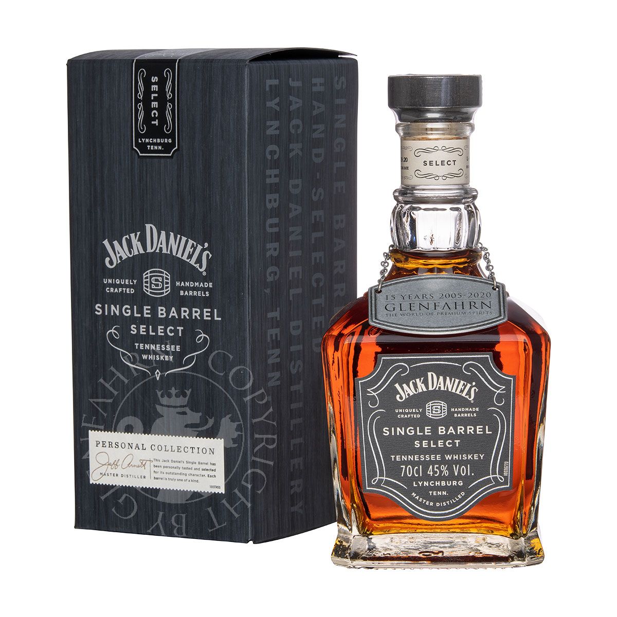 Jack Daniel's Single Barrel Select Glen Fahrn 15th Anniversary Bottling  Tennessee Whiskey 70cl