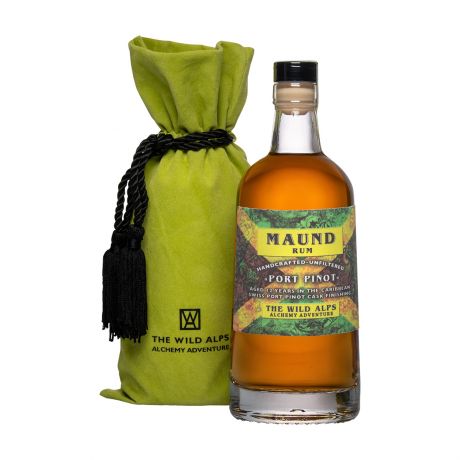Maund 12y Port Pinot Jamaica Rum in Velvet Sachet The Wild Alps 50cl